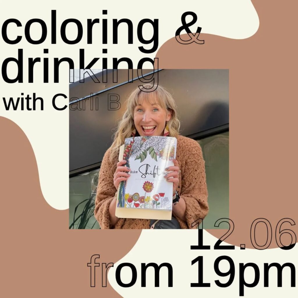 Coloring & Drinking with Carli B decorative image